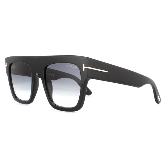 Tom Ford Sonnenbrille Renee FT0847 01B Glänzend Schwarz Grau Rauch Gradient - Image 2