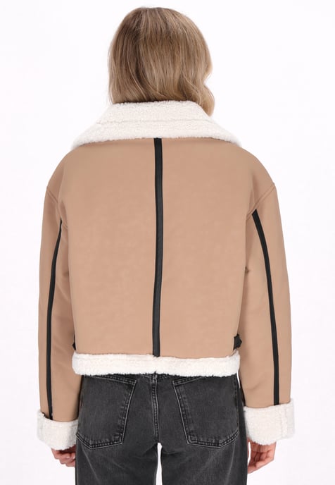 Dreimaster Jacke Damen Kamel - Image 4