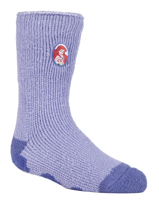Wärmehalter - Kinder Charakter rutschfeste 2.3 TOG Winter warme thermische Pantoffelsocken mit Greifern - Kleine Meerjungfrau - Image 1