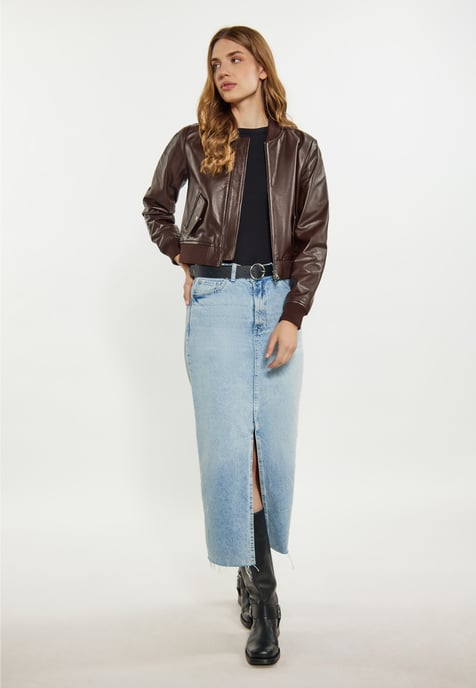 Dreimaster Jacke Damen dunkelbraun - Image 2