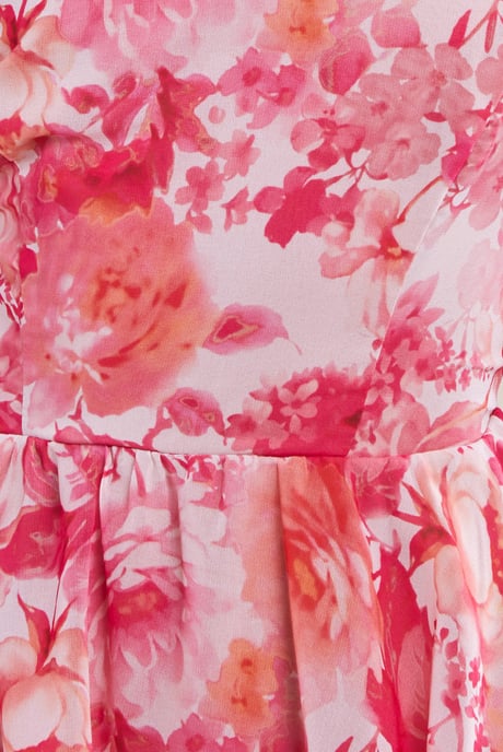 Bardot Asymmetric Handkerchief Tier Midaxi