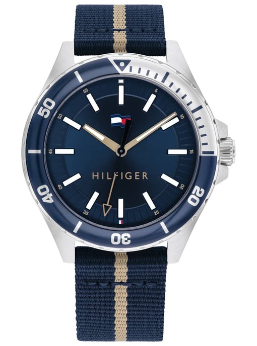 Tommy Hilfiger Logan Blau Herren Armbanduhr 1792011 - Image 1