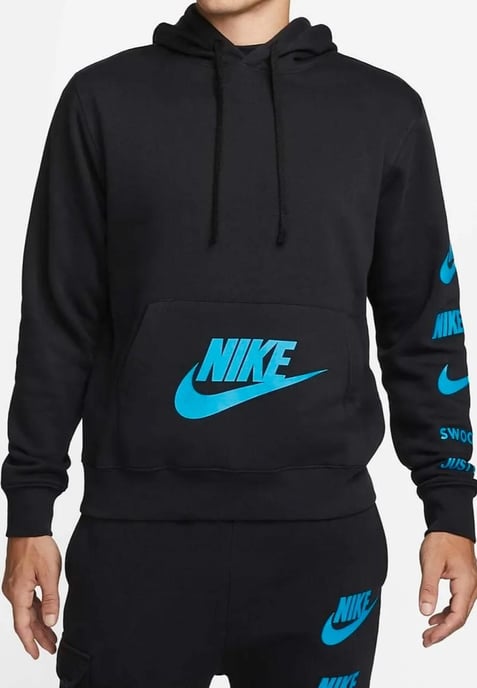 Nike Sportswear Standardausgabe Trainingsanzug mit Kapuze in Schwarz - Image 3