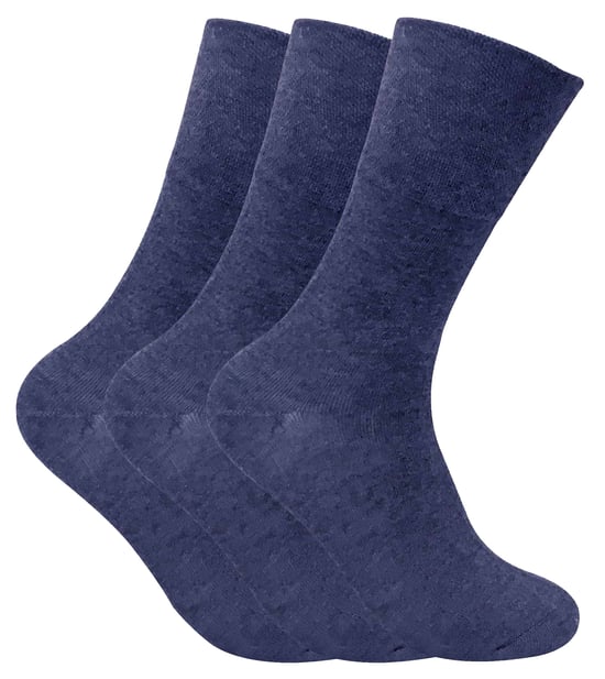 3 Pack Herren nicht elastische thermische Diabetiker Socken für schlechte Durchblutung - Image 1