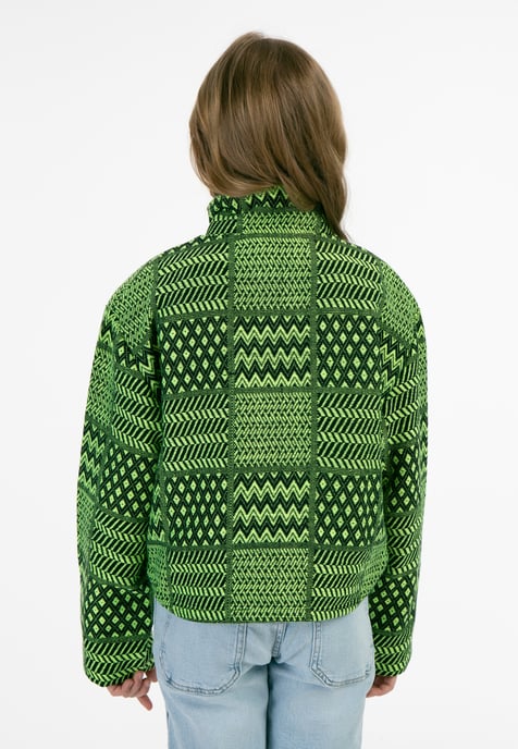 Mymo Blouson Mädchen Neon Grün Schwarz - Image 4