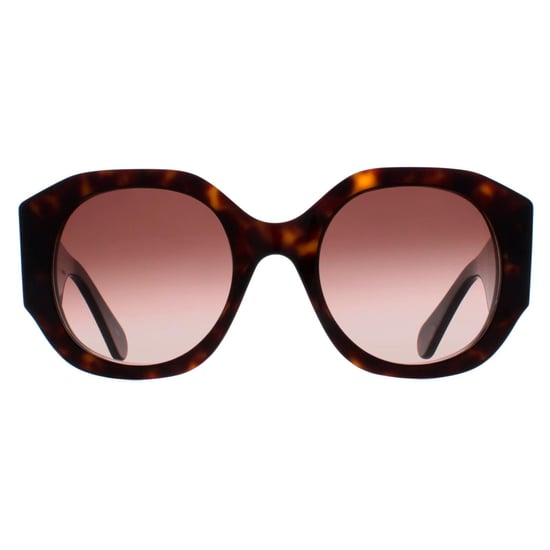 Chloe Rund Damen Dunkel Havanna Braun Farbverlauf CH0234S - Image 1