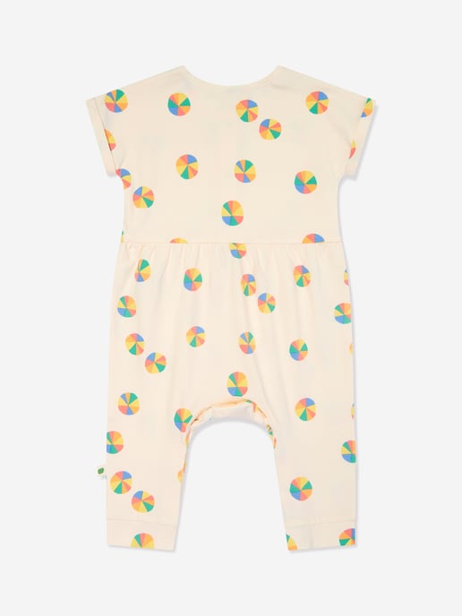 The Bonnie Mob Baby Girls Cabin Parasol Jumpsuit in Ivory
