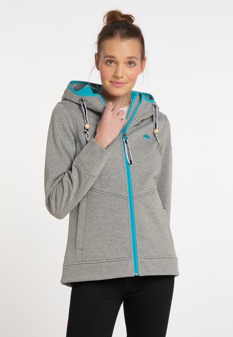 Schmuddelwedda Funktionsjacke Damen grau melange - Image 3