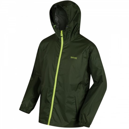 Regatta Mens Pack It III Wasserdichte Jacke (Bright Kiwi) - Image 3