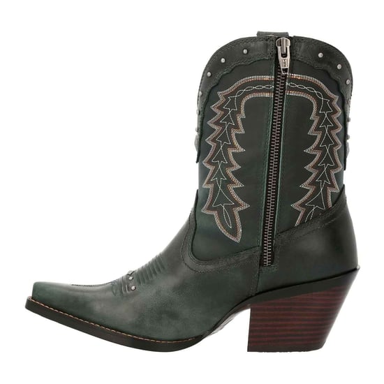 Durango Crush Bootie Leder Damen Sattel Braun/Denim Blau Stiefel - Image 5