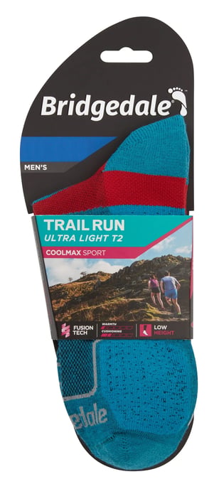 Bridgedale - Mens Running Ultralight Sport Low Socken - Blau - Image 2