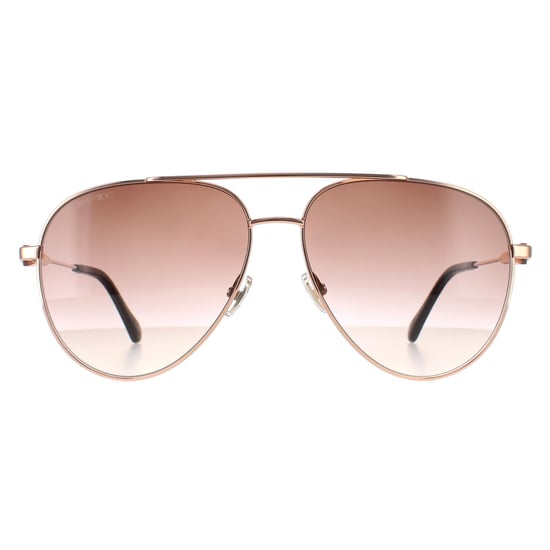 Jimmy Choo Pilotenbrille Damen Gold Kupfer Braun Farbverlauf OLLY/S - Image 1