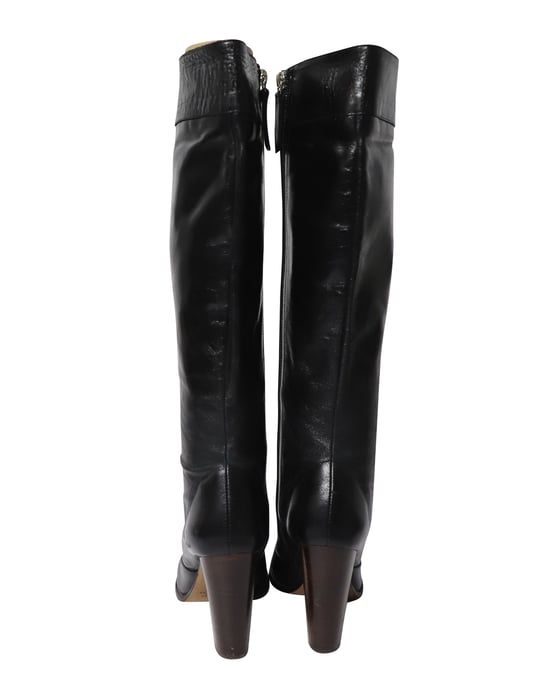 Marc Jacobs 'Marc liebt die Stiefel' Knielange Stiefel aus schwarzem Leder - Image 4