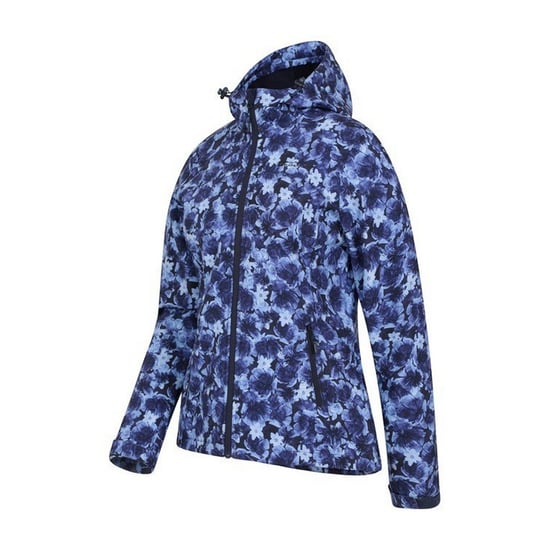 Mountain Warehouse Womens/Ladies Exodus Floral Soft Shell Jacke (Navy/Hellblau) - Image 3