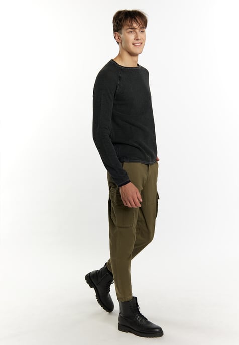 Mo Strick Pullover Herren Schwarz - Image 2