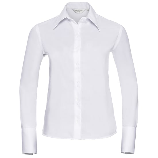 Russell Collection - "Ultimate" Hemd für Damen Langärmlig (Weiß) - Image 1