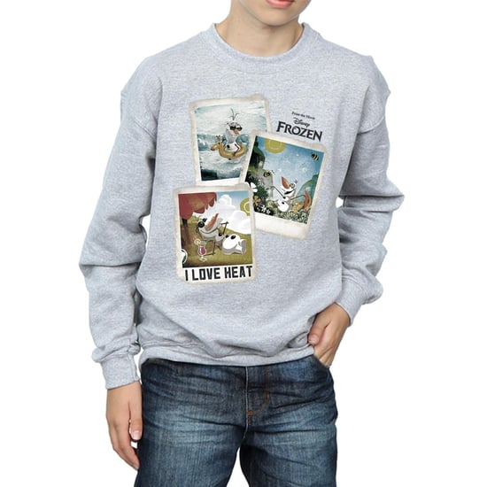 Disney Boys Frozen Olaf Polaroid Sweatshirt (Sports Grey)