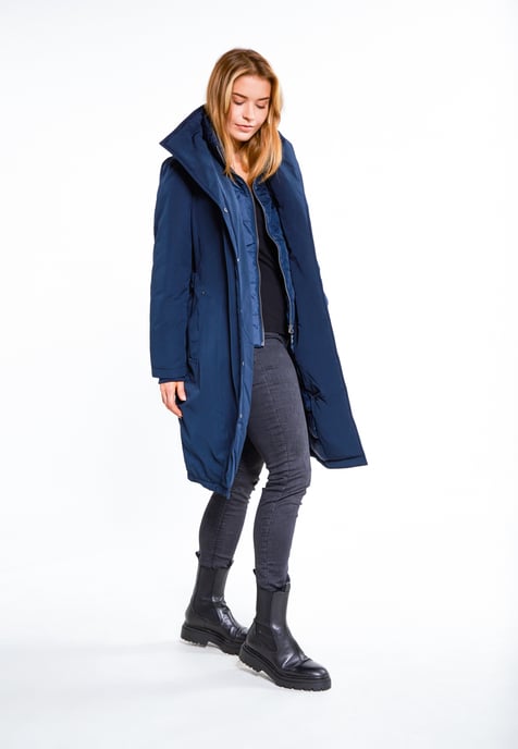 Dreimaster Wintermantel Damen Dunkelmarine - Image 1
