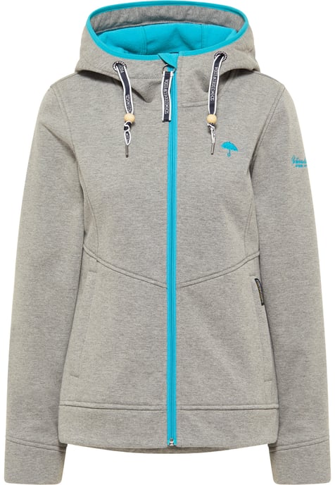 Schmuddelwedda Funktionsjacke Damen grau melange - Image 1