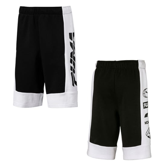 Puma Alpha Kinder-Shorts in Schwarz/Weiß - Image 1