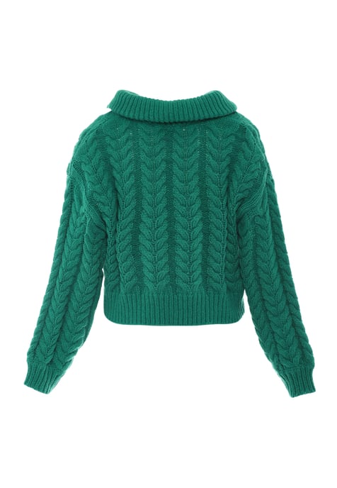 Mymo Strickjacke Damen grün - Image 2