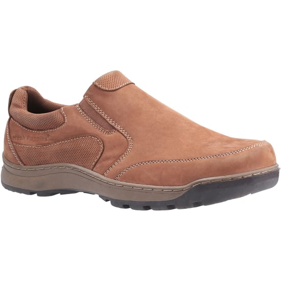 Hush Puppies Jasper Leder Herren Tan Nubuck Loafers - Image 1