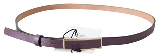 GF Ferre Ceinture skinny en cuir avec boucle et logo en or pour femme - Image 2