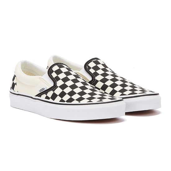 Vans Classic Slip-On Unisex Schwarz Weiß Checkboard Canvas Skate-Trainer - Image 1