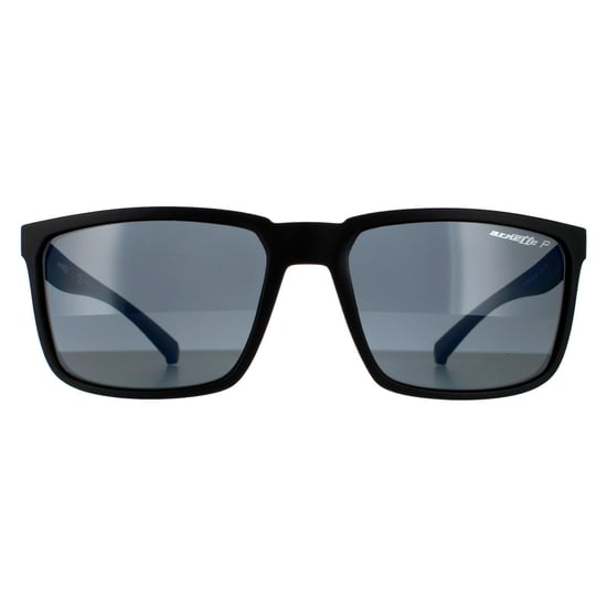 Arnette Rechteck Herren Mattschwarz Dunkelgrau Polarisierte Sonnenbrille - Image 1