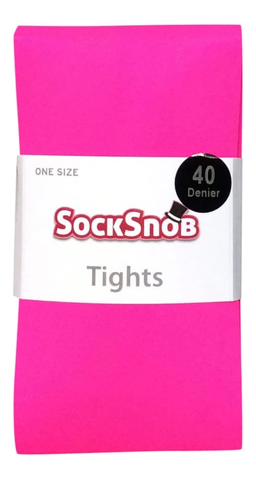 Sock Snob - Damen 40 Denier helle farbige undurchsichtige Neon Strumpfhose - Image 2