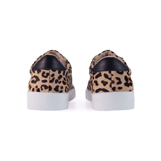 Superga Womens/Ladies 2843 Club S Leopard Print Cowhide Leder Trainers (Beige) - Image 2