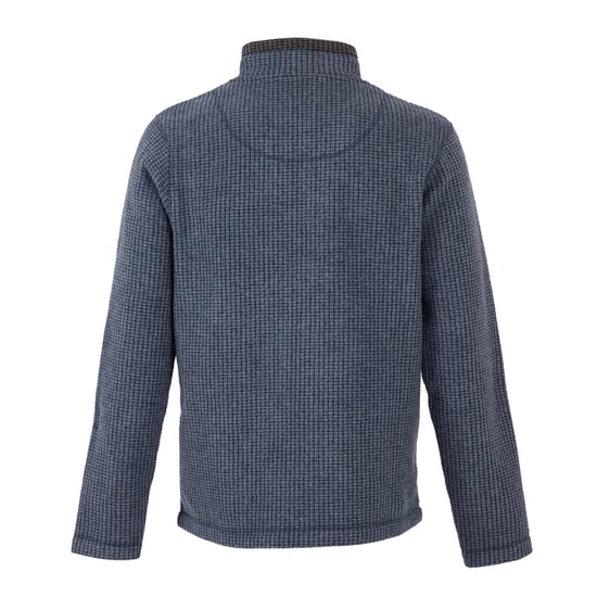 Weird Fish - "Newark" Fleece-Oberteil mit kurzem Reißverschluss für Herren (Marineblau) - Image 2