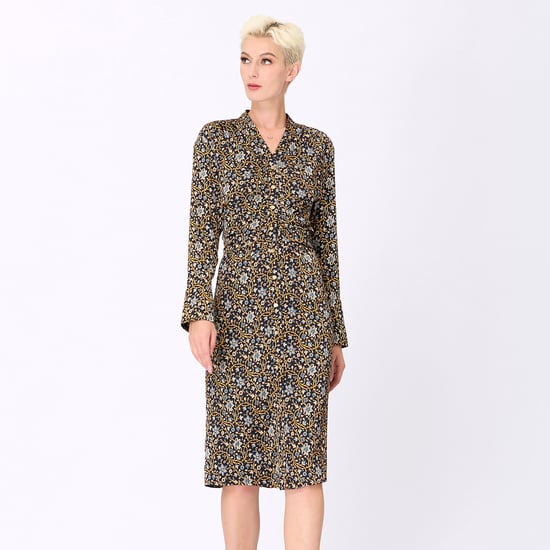 Hemdblusenkleid mit Art-Deco-Print - Image 3