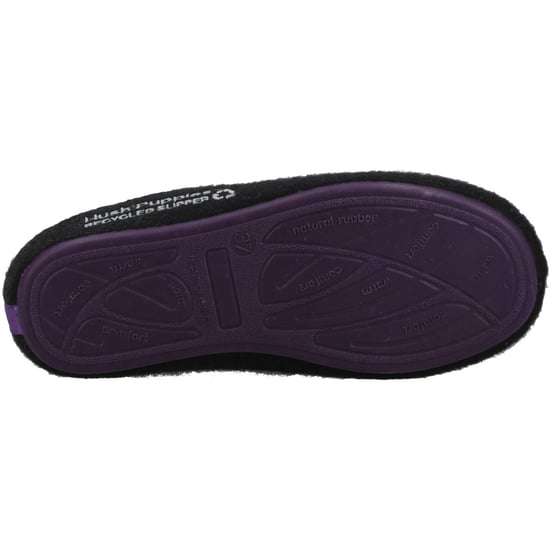 Hush Puppies The Good 90% Recyceltes RPET Polyester Damen Hausschuhe Schwarz - Image 3