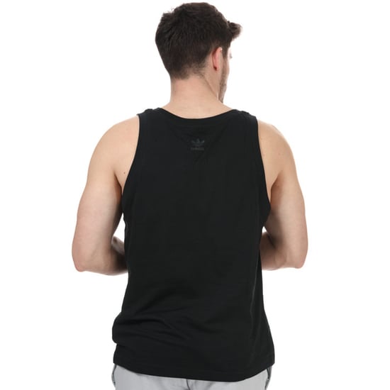 Men's adidas Originals Adicolor 3D Trefoil 3-Stripes Tank Top in Black