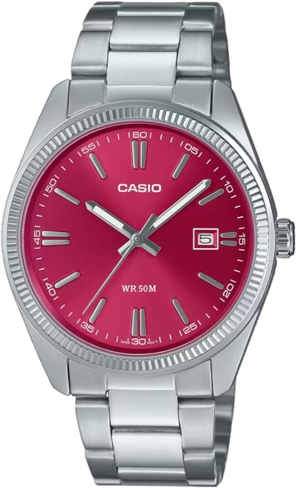 Casio Casio Collection Silber Herren Armbanduhr MTP-1302PD-4AVEF - Image 1