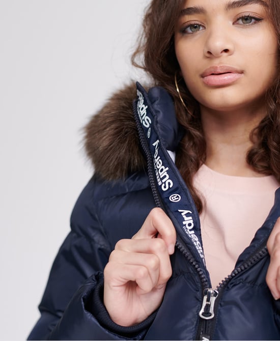 Superdry Sport Puffer Borg Crop Jacket