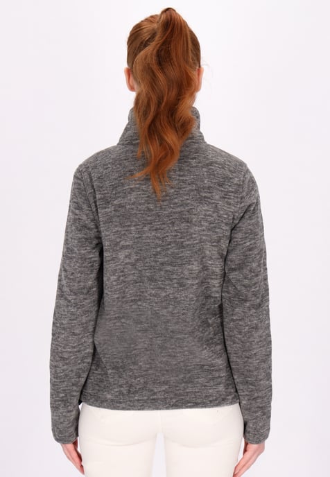 Dreimaster Fleecejacke Damen Grau Melange - Image 4