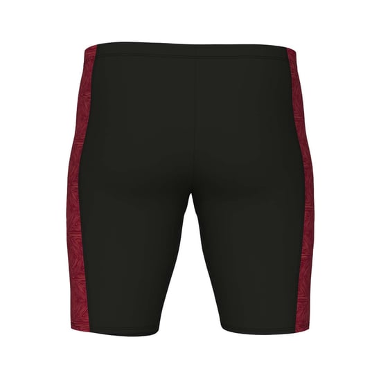 Men's Arena Abstract Tiles Jammer Swim Shorts in Black Red - Image 4