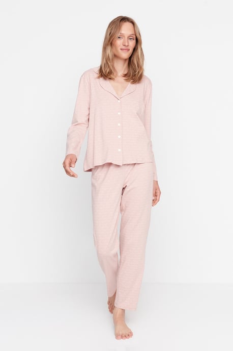 Trendyol Femmes  Col de chemise Pyjama Ensemble 2 pieces - Image 2
