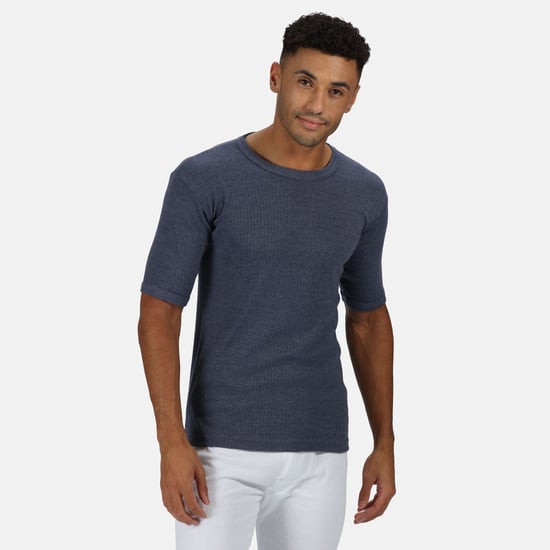 Regatta Mens Thermal Underwear Kurzarm-Weste / T-Shirt (Denim Blue) - Image 2