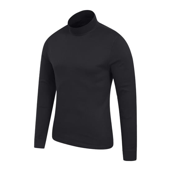 Mountain Warehouse - "Meribel" Base Layer Oberteil Rollkragen für Herren (Schwarz) - Image 3