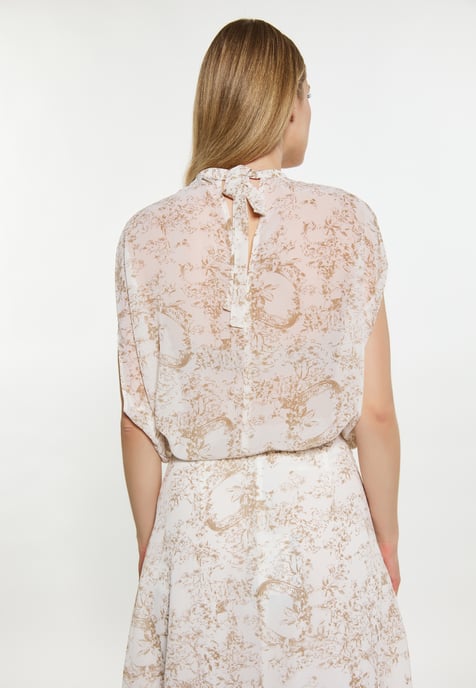 Dreimaster Bluse Damen sand weiss - Image 4