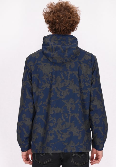 Schmuddelwedda Anorak Herren Dunkelgrau Marine Camouflage - Image 5