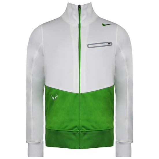 Nike Logo Herren Weiß/Grün Trainingsjacke - Image 1