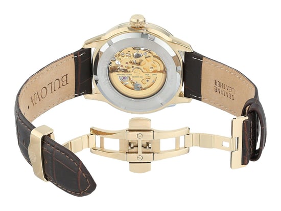 Bulova Automatik / Wilton Herrenbraun Uhr 97A138 - Image 4