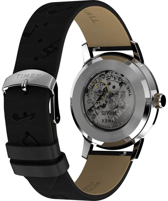 Timex X Peanuts Marlin Saxophonist Herren Schwarz Uhr TW2W68800 - Image 4