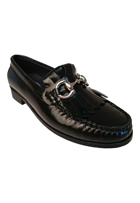 Woman's Mokassin Schuh Melq Farbe Schwarz - Image 2