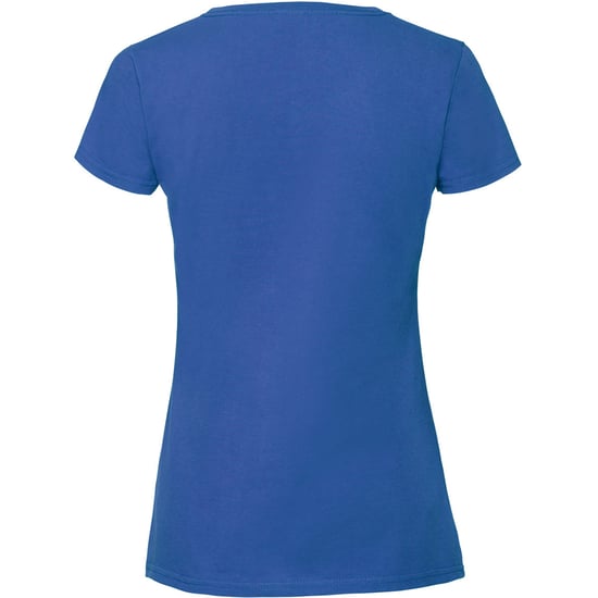 Fruit Of The Loom Damen/Damen Ringspun Premium T-Shirt (Cobalt) - Image 2