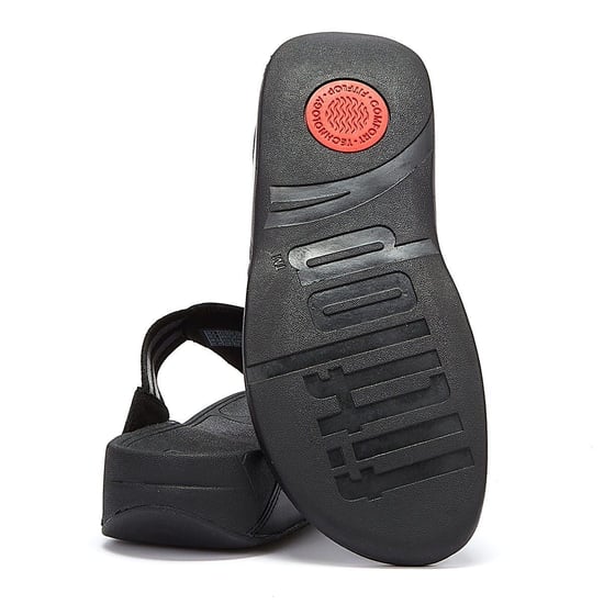 Fitflop Walkstar Webbing Womens Flip Flops - (Schwarz) - Image 3